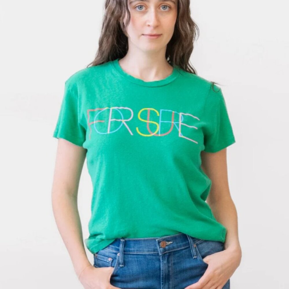 MOTHER Green Short Sleeve Tee